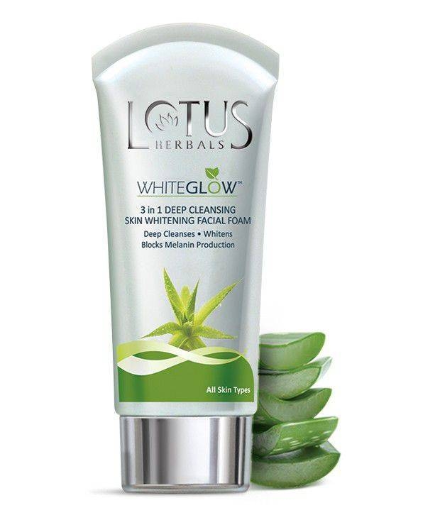 Lotus Herbals Whiteglow 3-In-1 Deep Cleansing Skin Whitening Facial Foam