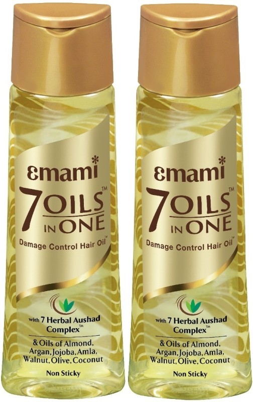 Emami 7 Oil in one damage control hair oil 200 ml X2 Hair Oil(400 ml)
